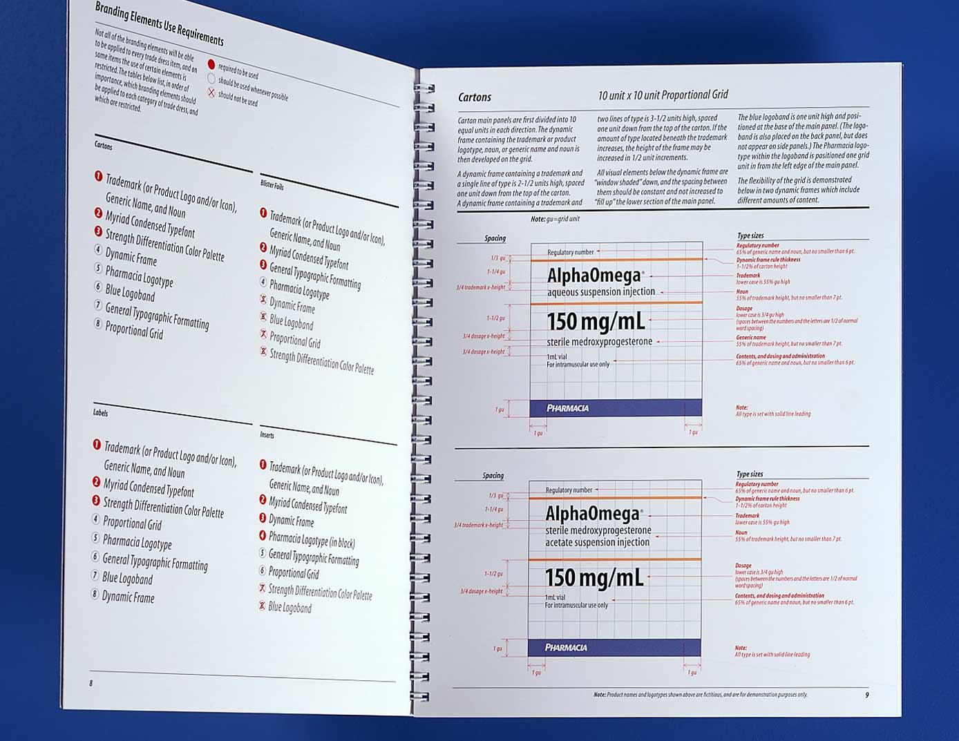 pharmacia_trade-dress-inside-1.jpg Art Direction by: Bart Crosby, Crosby Associates